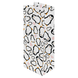 Penguin Theme Baby Shower Cute Wine Gift Bag