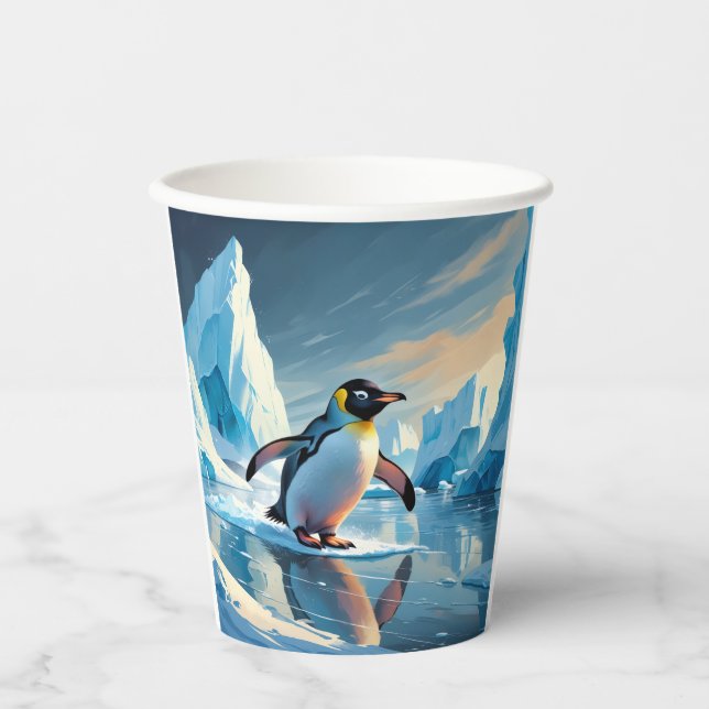 Penguin Themed  Paper Cups (Front)
