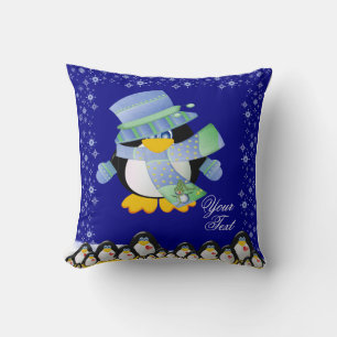 Penguin Throw Pillow 20" x 20"