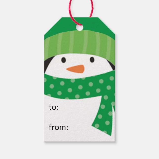 Penguin To From Gift Tags (Front)