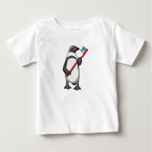 Penguin Tooth brush Baby T-Shirt