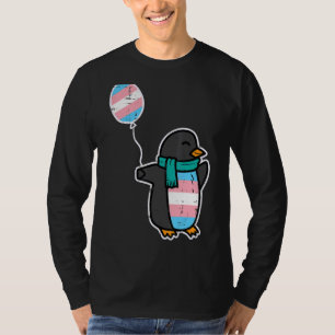 Penguin Transgender Trans Pride Stuff Flag Transse T-Shirt