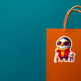 Penguin Traveller Vinyl Sticker