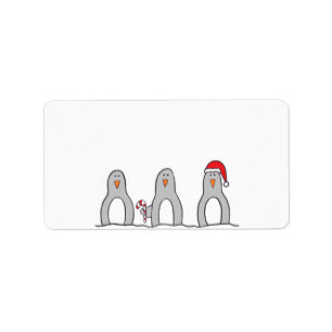 "Penguin Trio" Label