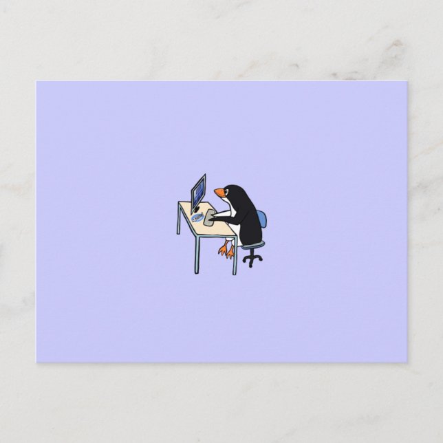 penguin tux system administrator postcard (Front)