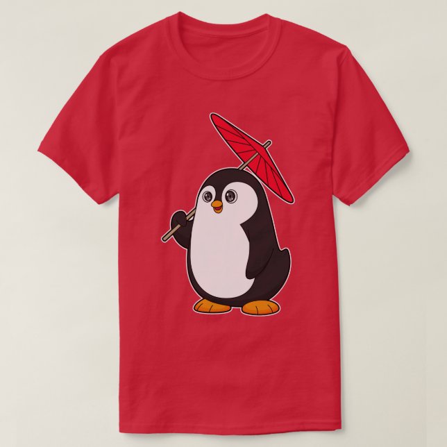 Penguin Umbrella T-Shirt (Design Front)