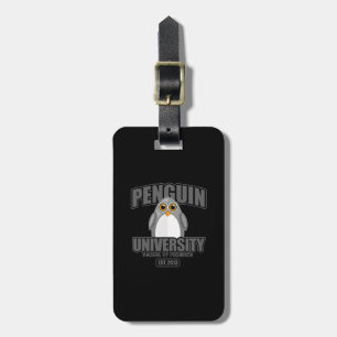 Penguin University - Grey Luggage Tag