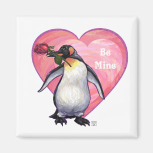Penguin Valentine's Day Magnet