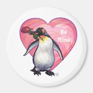 Penguin Valentine's Day Magnet