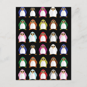 Penguin Variety (2) Postcard