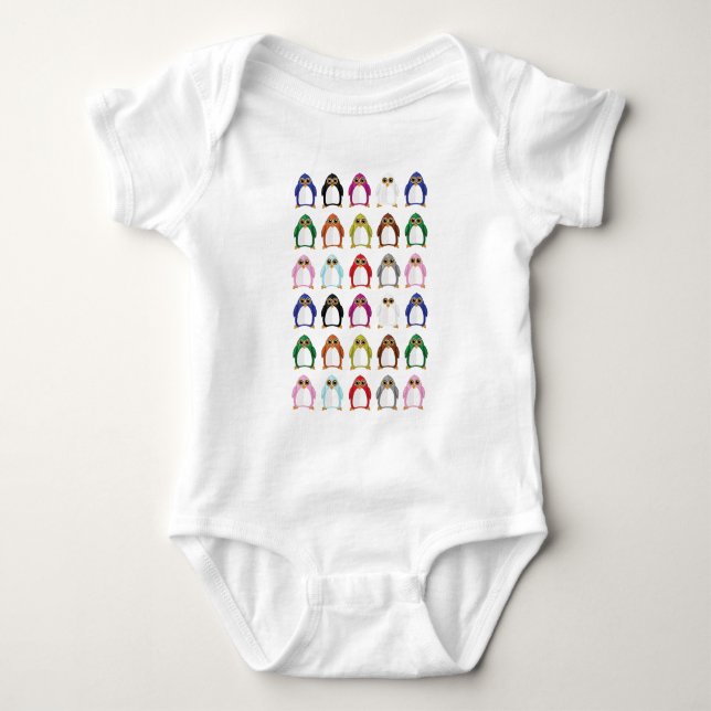 Penguin Variety Baby Bodysuit (Front)