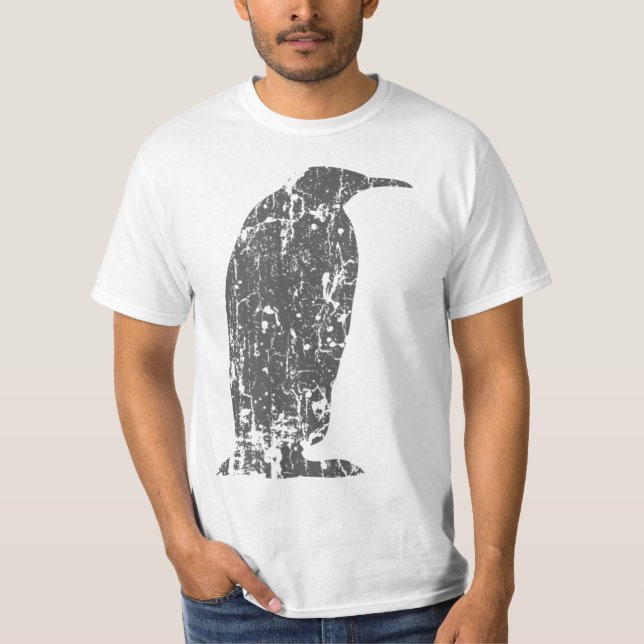 Penguin Vintage Design - Penguin Print T-Shirt (Front)