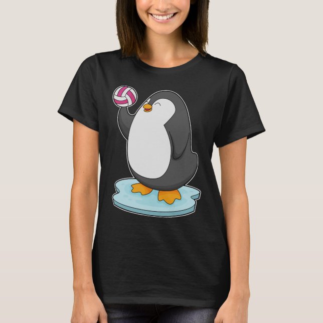 Penguin Volleyball player Volleyball T-Shirt (Front)
