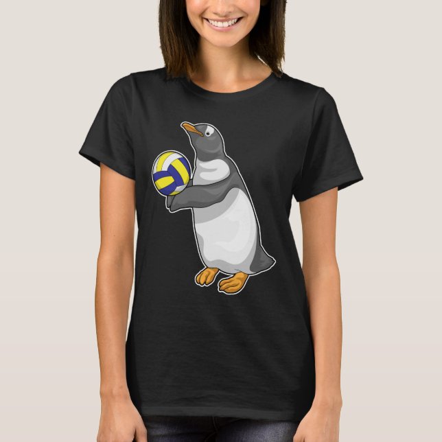Penguin Volleyball player Volleyball T-Shirt (Front)