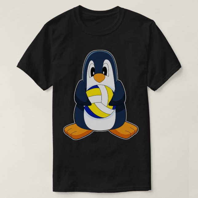 Penguin Volleyball T-Shirt (Design Front)