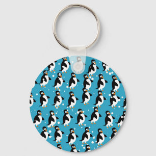 Penguin Wallpaper Key Ring