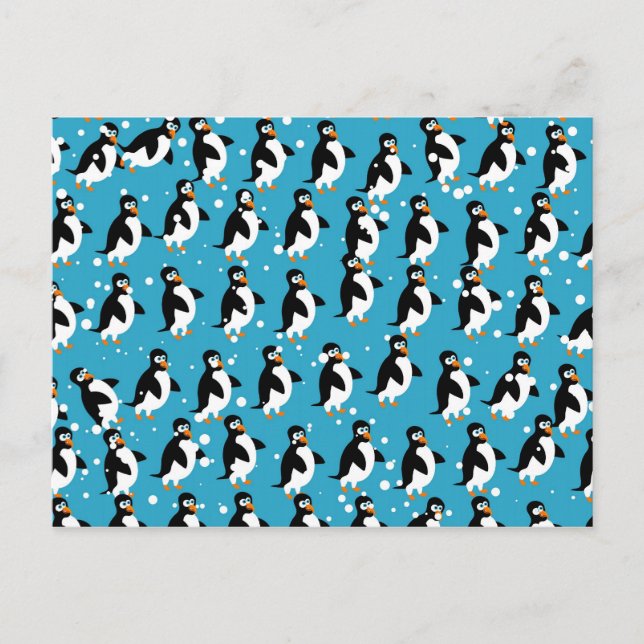 Penguin Wallpaper Postcard (Front)