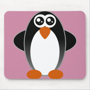 Penguin watery eyes mouse mat