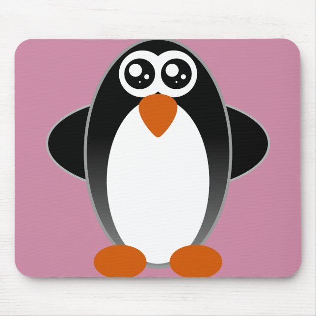 Penguin watery eyes mouse mat (Front)