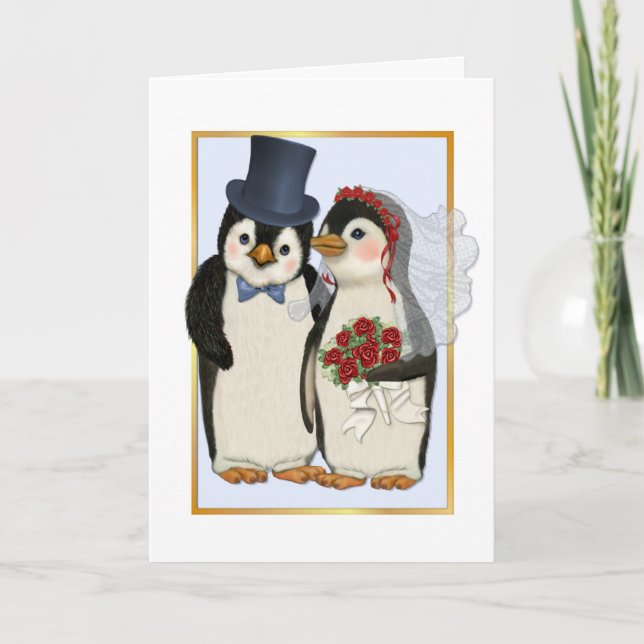 Penguin Wedding- No Text Card (Front)