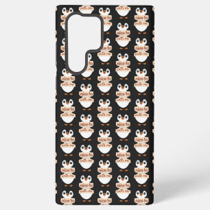 Penguin Welcome Sign: nice to meet with me Samsung Galaxy Case