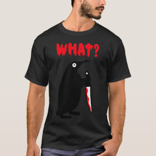 Penguin What Funny Black Penguin Halloween Penguin T-Shirt