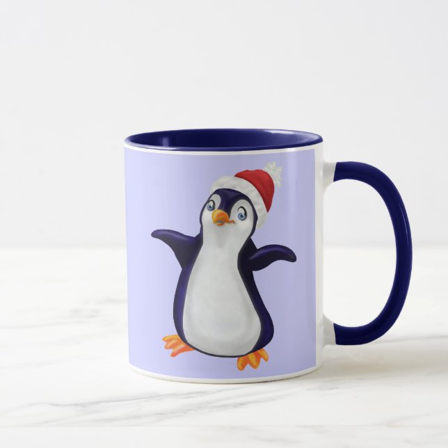 Penguin, Where's my Christmas cuddle? Mug (Right)