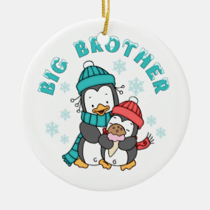 Penguin Winter Big Brother Ceramic Tree Decoration