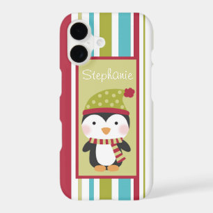 Penguin Winter Christmas Personalised Barely There