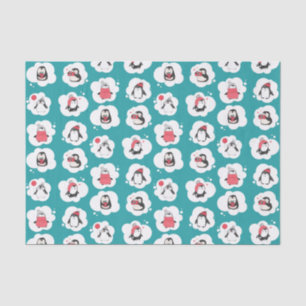 Penguin Winter Holiday Tissue Paper