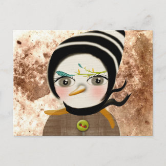 Penguin Winter Postcard