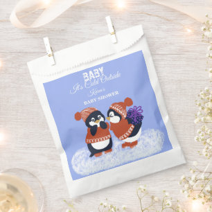 Penguin Winter Snow Birthday Baby Shower Gift Favour Bags