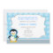 Penguin Winter Snowflake Birthday Invitations