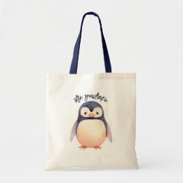 Penguin Winter Wonderland-themed Tote Bag