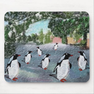 Penguin Winterwonderland Mousepad