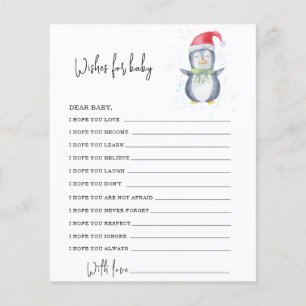 Penguin - wishes for baby