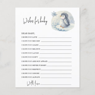 Penguin - wishes for baby
