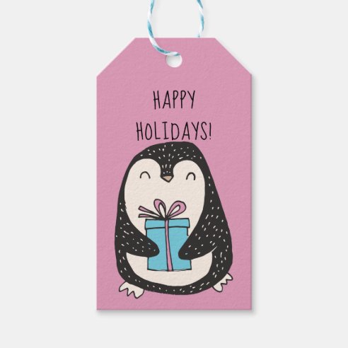 Penguin Gift Tags & Gift Enclosures | Zazzle.co.uk