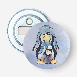 Penguin with baby bottle opener