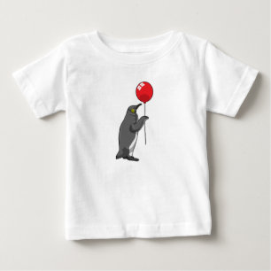 Penguin with Balloon Baby T-Shirt