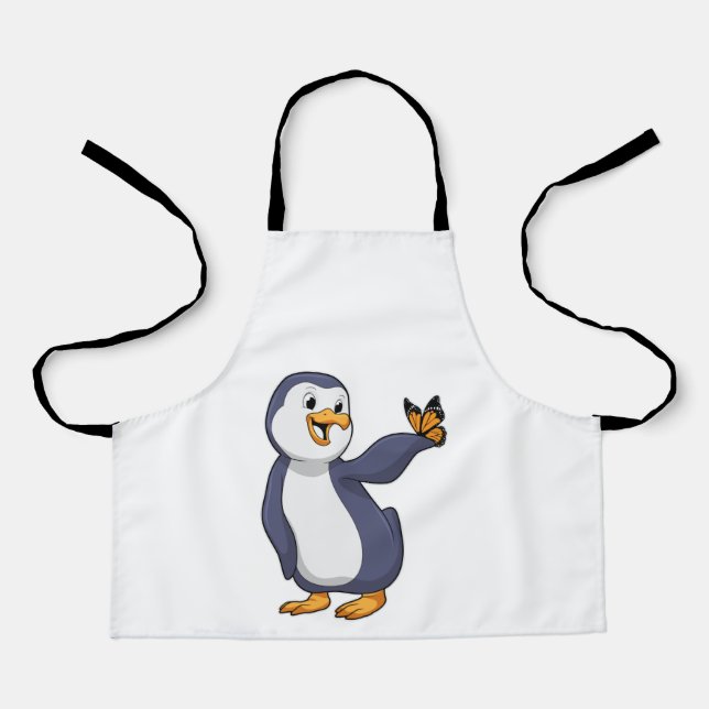 Penguin with Butterfly Apron (Front)