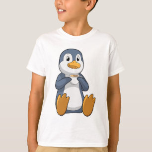 Penguin with Coffee Cup T-Shirt