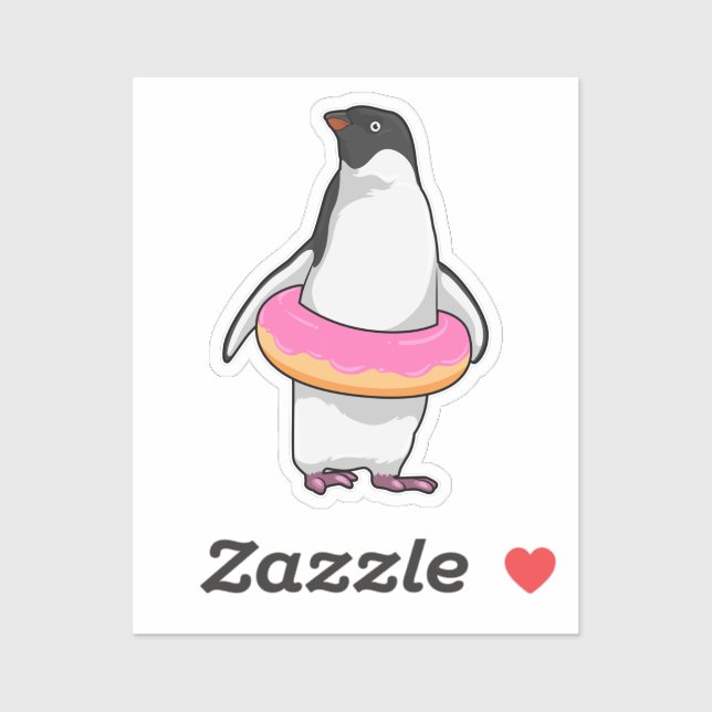 Penguin with Donut (Sheet)