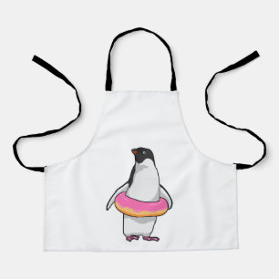 Penguin with Donut Apron