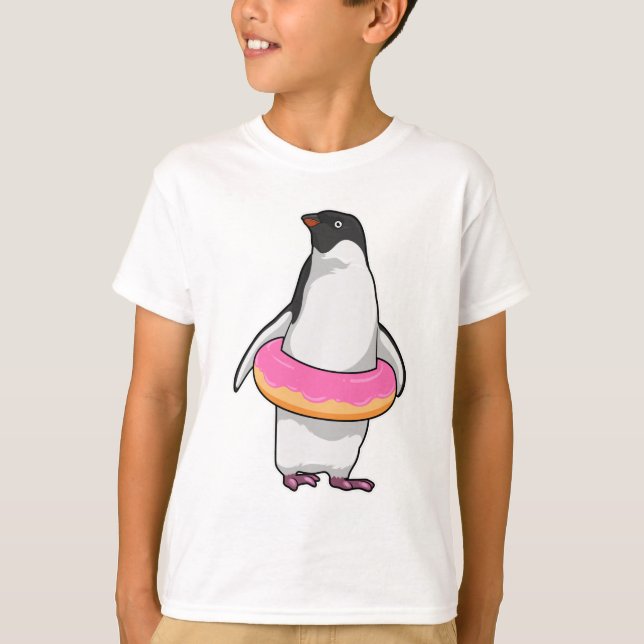 Penguin with Donut T-Shirt (Front)