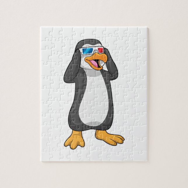 Penguin with Glasses Jigsaw Puzzle (Vertical)
