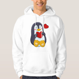 Penguin with Heart Hoodie