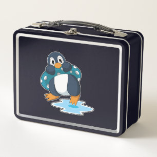 Penguin with Lifebuoy Metal Lunch Box