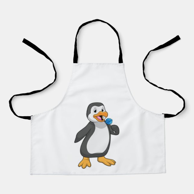 Penguin with Lollipop Sweets Apron (Front)