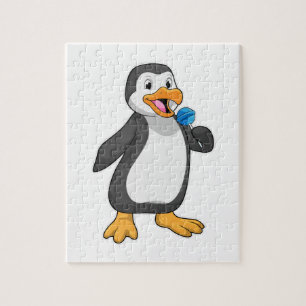Penguin with Lollipop Sweets Jigsaw Puzzle
